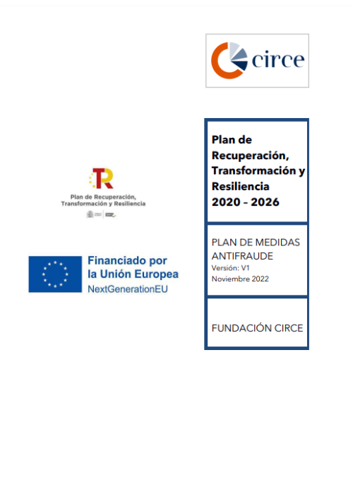 Portada Plan Medidas Antifraude CIRCE