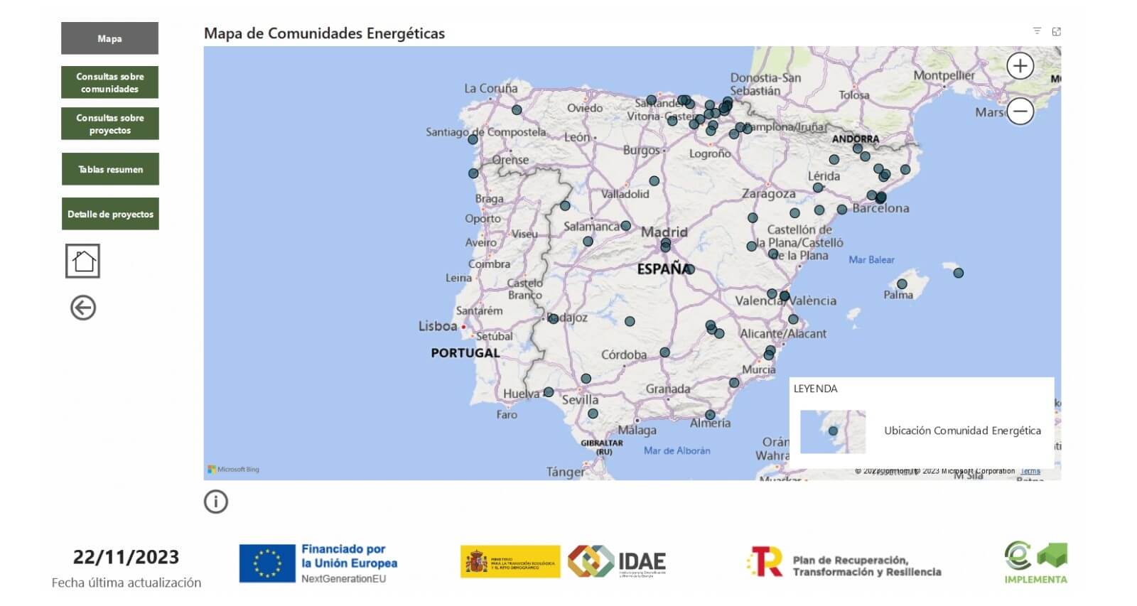 Energy communities map