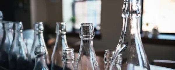 Botellas de vidrio